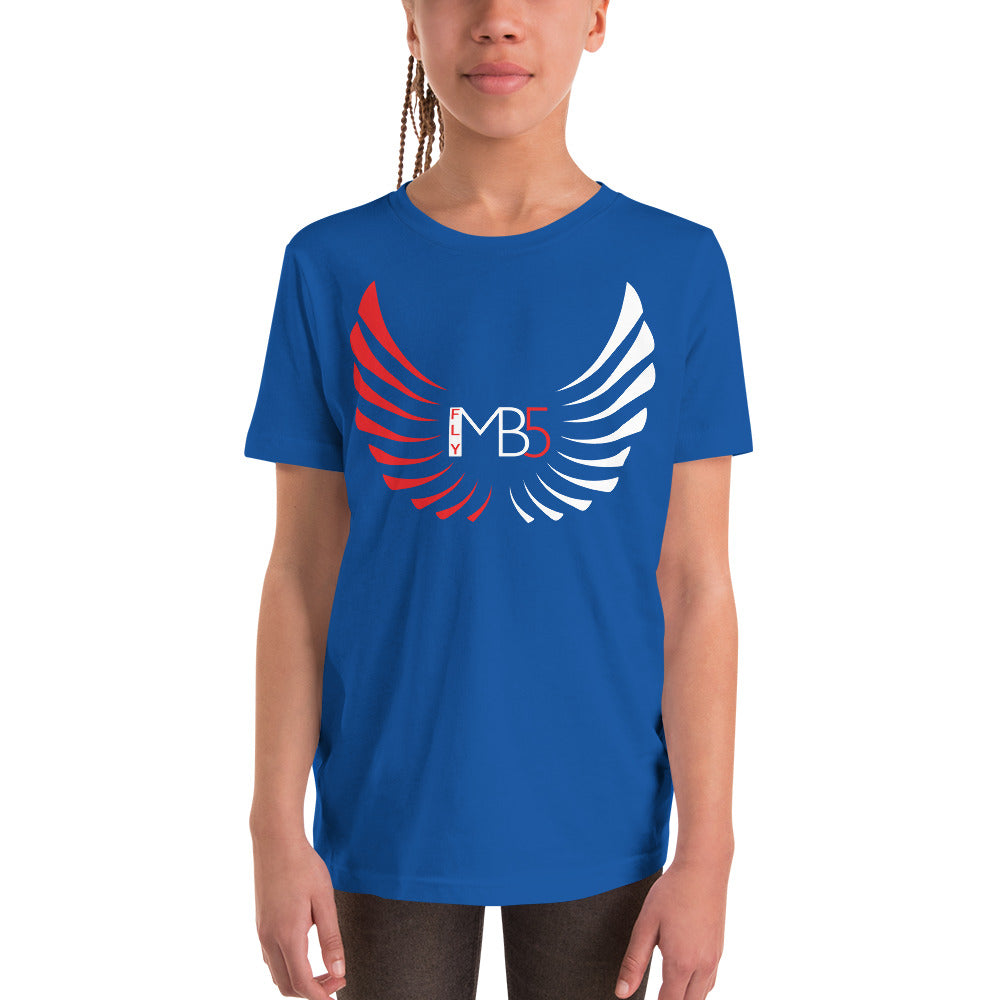 MB5 Red & White Logo Unisex Youth T-Shirt