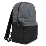 MB5 Navy & Green Embroidered Logo Champion Backpack