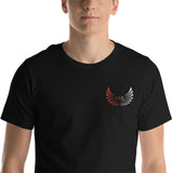 MB5 Logo Embroidered T-shirt - Black/Red/White