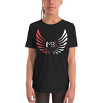MB5 Red & White Logo Unisex Youth T-Shirt